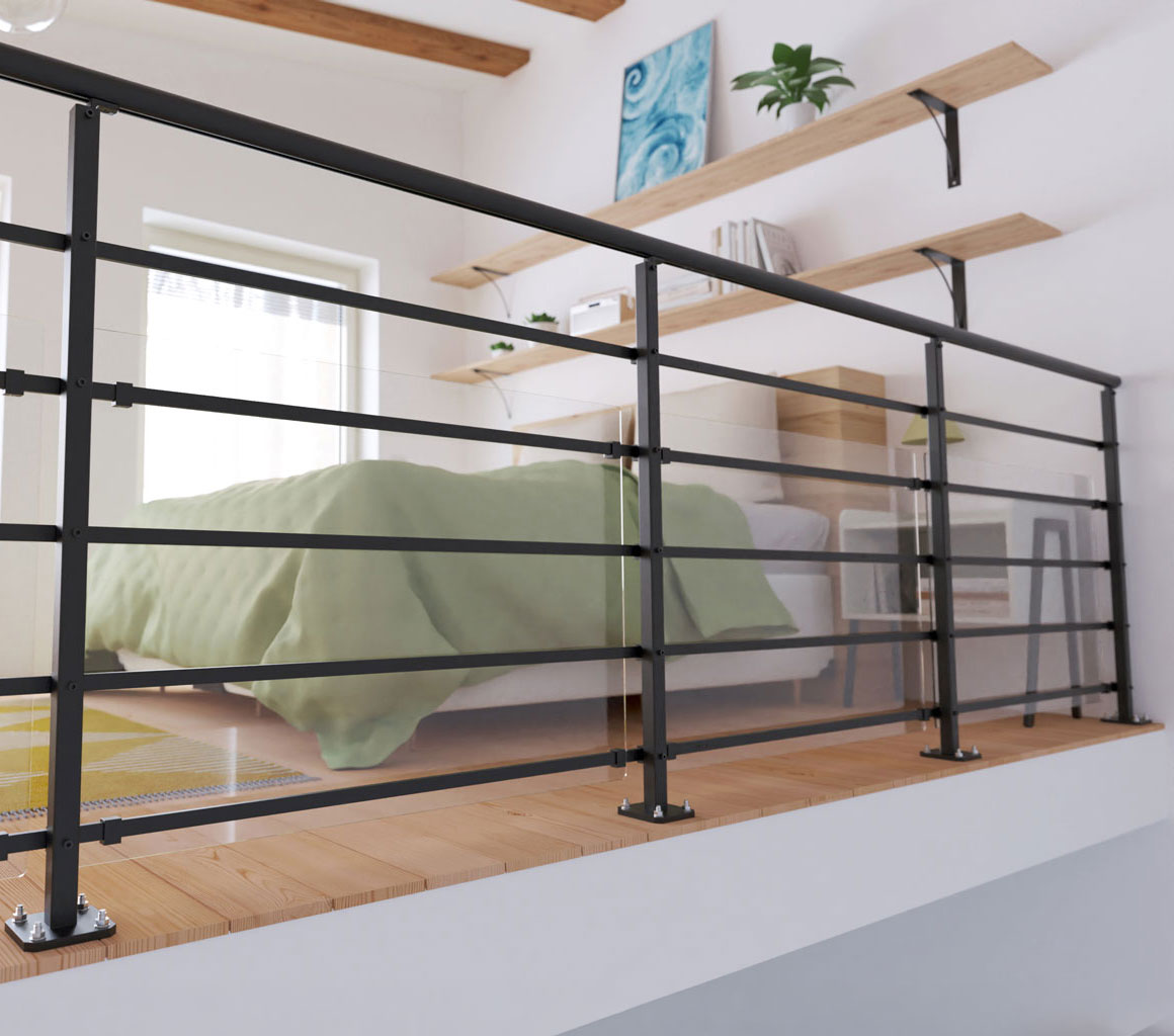 BALTO intérieur à plat avec plaque PMMA recadrée